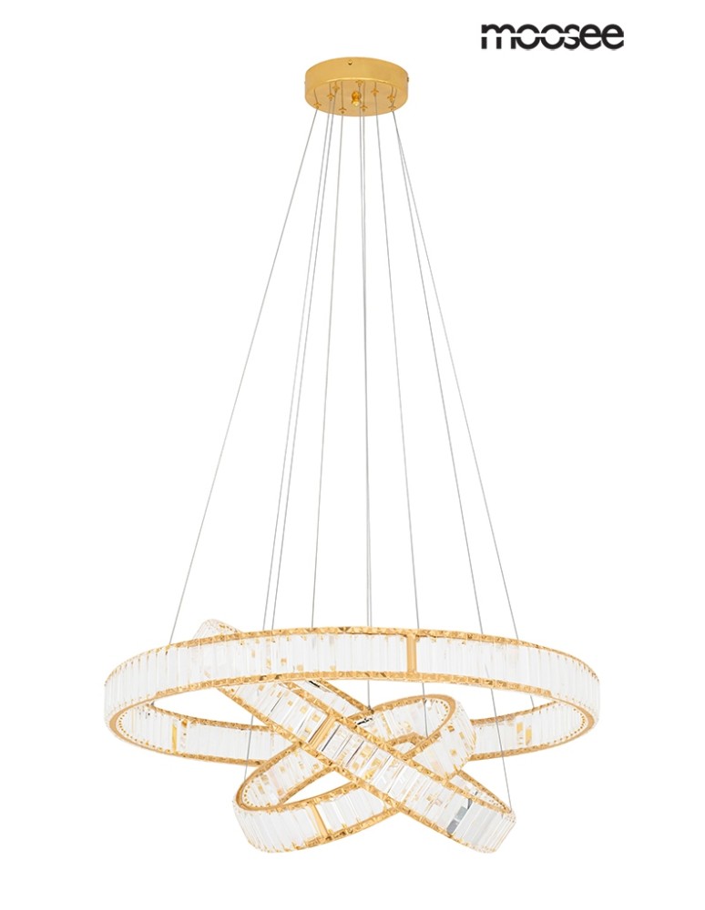 Pendant lamps - Moosee MOOSEE pendant lamp LIBERTY TRIPLES gold (MSE010100176) - product kolory-swiatla.pl 2