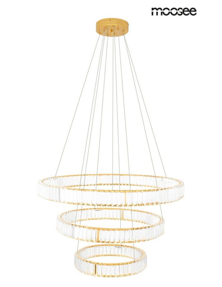 Pendant lamps - Moosee MOOSEE pendant lamp LIBERTY TRIPLES gold (MSE010100176) - product kolory-swiatla.pl 4