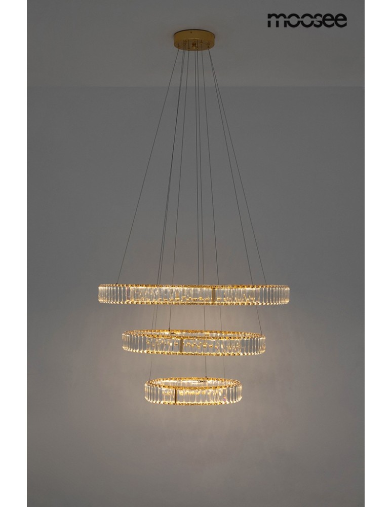 Pendant lamps - Moosee MOOSEE pendant lamp LIBERTY TRIPLES gold (MSE010100176) - product kolory-swiatla.pl 14