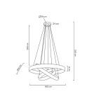 Pendant lamps - Moosee MOOSEE pendant lamp LIBERTY TRIPLES gold (MSE010100176) - product 17