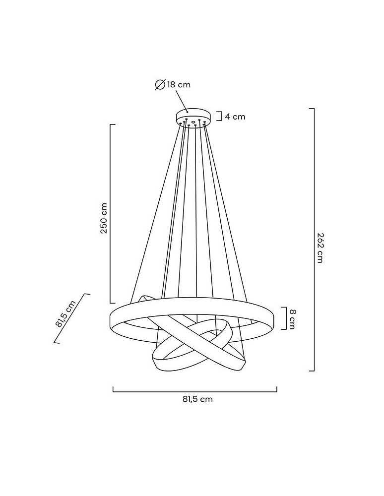 Pendant lamps - Moosee MOOSEE pendant lamp LIBERTY TRIPLES gold (MSE010100176) - product kolory-swiatla.pl 17