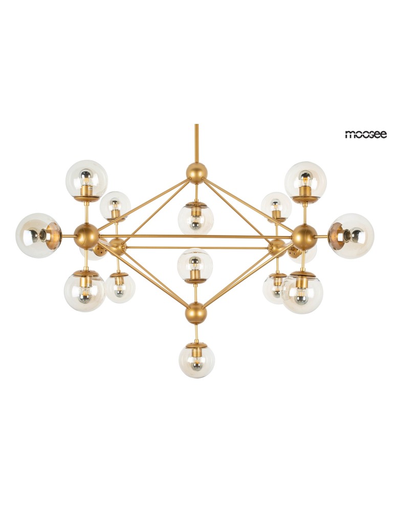 Pendant lamps - Moosee MOOSEE ASTRIFERO 15 gold / amber pendant lamp (MSE010100180) - product kolory-swiatla.pl 1