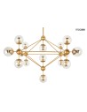 Moosee MOOSEE ASTRIFERO 15 gold / amber pendant lamp (MSE010100180)