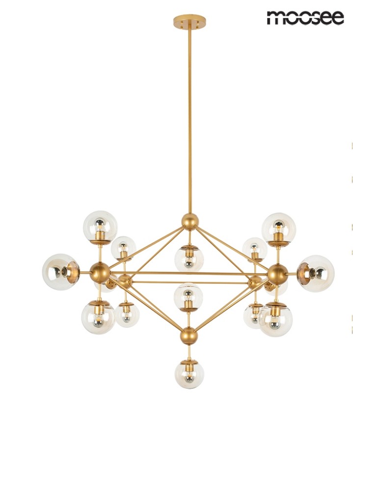 Pendant lamps - Moosee MOOSEE ASTRIFERO 15 gold / amber pendant lamp (MSE010100180) - product kolory-swiatla.pl 2