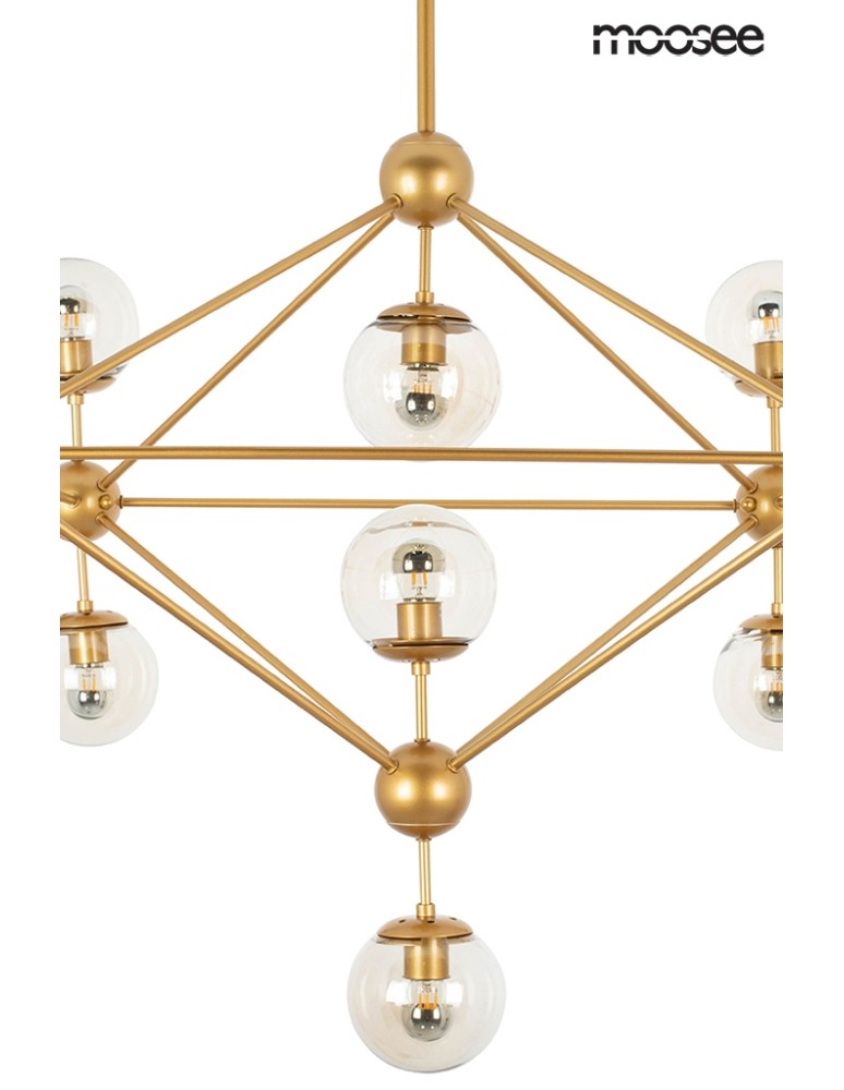 Pendant lamps - Moosee MOOSEE ASTRIFERO 15 gold / amber pendant lamp (MSE010100180) - product kolory-swiatla.pl 4
