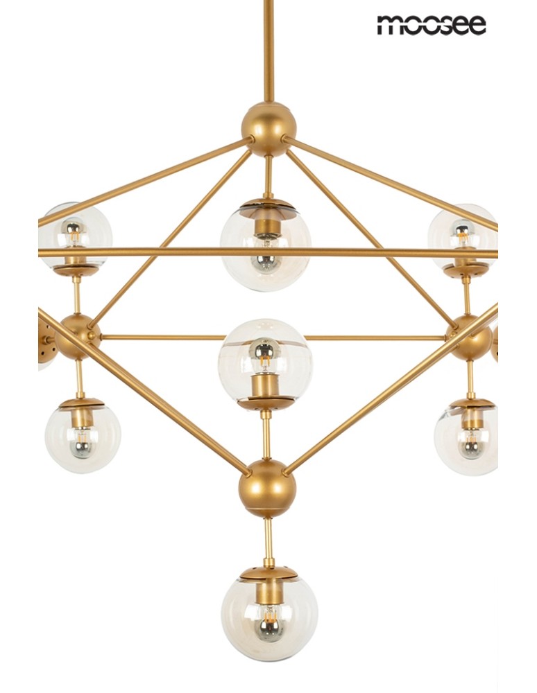 Pendant lamps - Moosee MOOSEE ASTRIFERO 15 gold / amber pendant lamp (MSE010100180) - product kolory-swiatla.pl 7