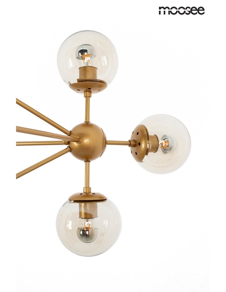 Pendant lamps - Moosee MOOSEE ASTRIFERO 15 gold / amber pendant lamp (MSE010100180) - product kolory-swiatla.pl 8