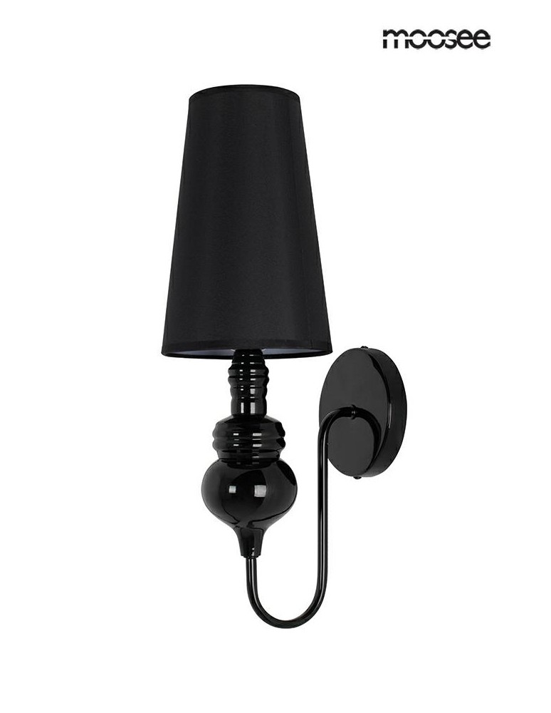MOOSEE lampa ścienna QUEEN 15 czarna (MSE010100225)
