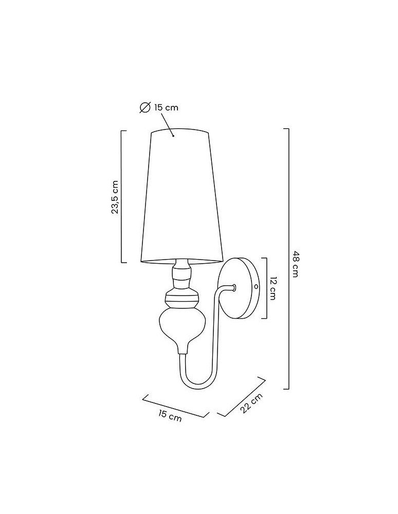 Wall lamps - MOOSEE QUEEN 15 wall lamp black (MSE010100225) - product kolory-swiatla.pl 8