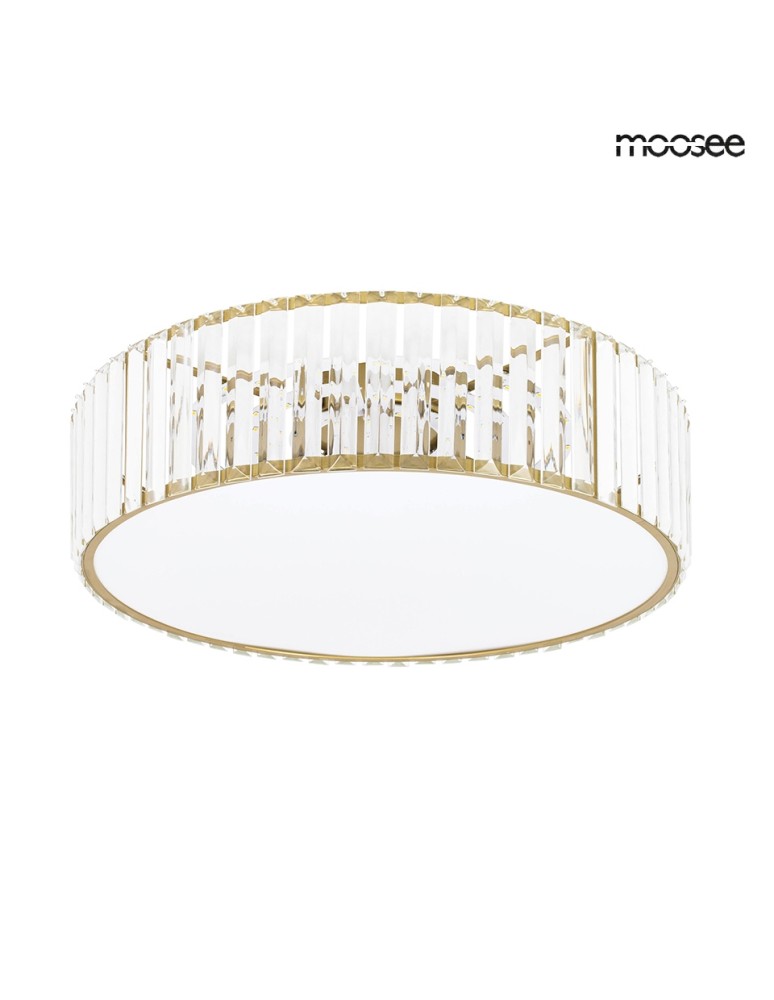Ceiling lamps with crystals - MOOSEE ceiling lamp / plafond CROWN 50 gold (MSE010100366) - product kolory-swiatla.pl 1