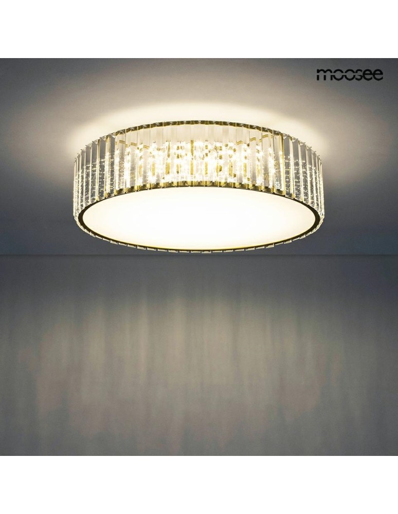 Ceiling lamps with crystals - MOOSEE ceiling lamp / plafond CROWN 50 gold (MSE010100366) - product kolory-swiatla.pl 2