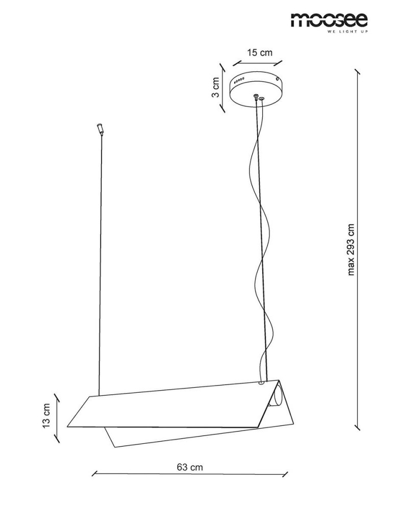 Pendant lamps - Moosee MOOSEE PICCO S pendant lamp - gold (MSE010100126) - product kolory-swiatla.pl 6