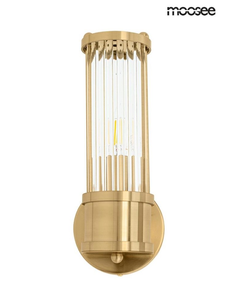 Glamour wall lamps - Moosee MOOSEE PILAR gold wall lamp (MSE010400192) - product kolory-swiatla.pl 1