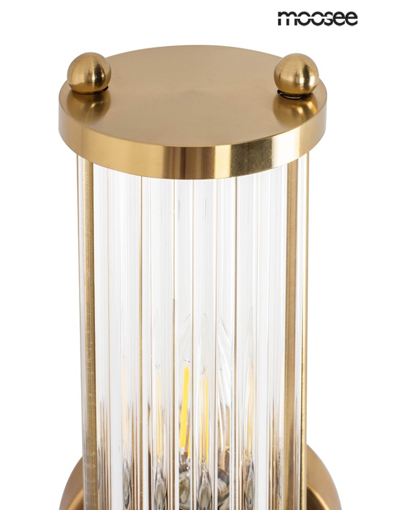 Glamour wall lamps - Moosee MOOSEE PILAR gold wall lamp (MSE010400192) - product kolory-swiatla.pl 3