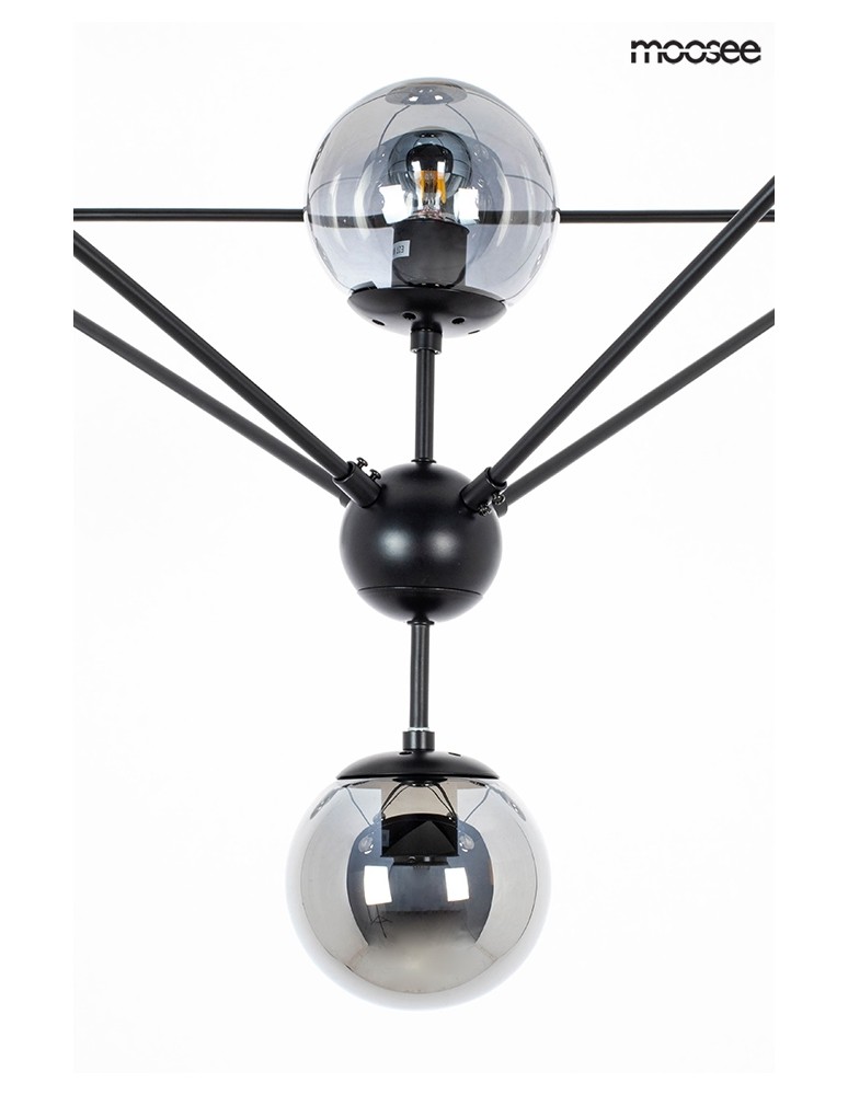 Pendant lamps - Moosee MOOSEE ASTRIFERO 15 black / amber pendant lamp (MSE010100179) - product kolory-swiatla.pl 4