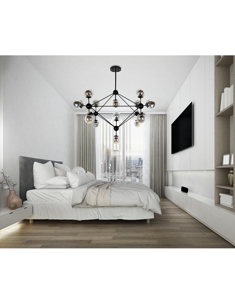 Pendant lamps - Moosee MOOSEE ASTRIFERO 15 black / amber pendant lamp (MSE010100179) - product kolory-swiatla.pl 7