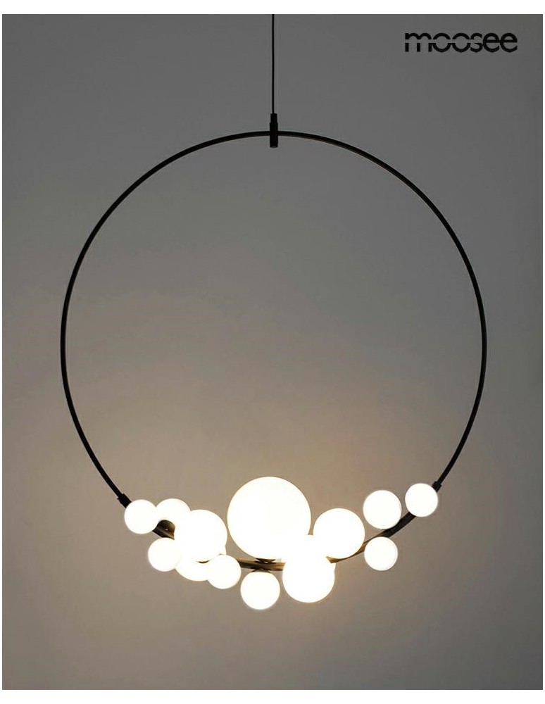 Pendant lamps spheres - MOOSEE ROCIO pendant lamp black (MSE010100340) - product kolory-swiatla.pl 2