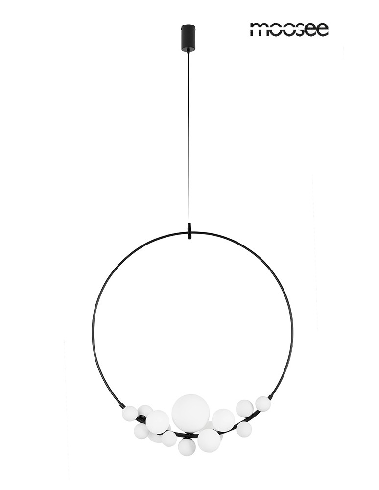 Pendant lamps spheres - MOOSEE ROCIO pendant lamp black (MSE010100340) - product kolory-swiatla.pl 3