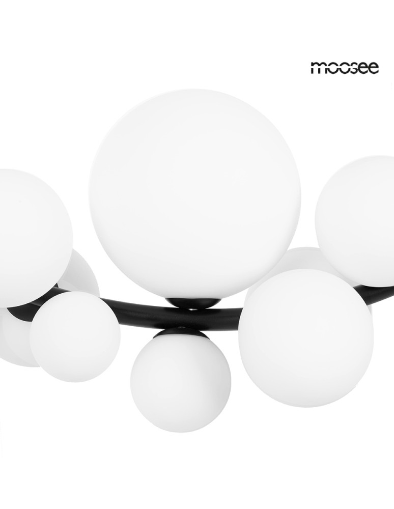 Pendant lamps spheres - MOOSEE ROCIO pendant lamp black (MSE010100340) - product kolory-swiatla.pl 6