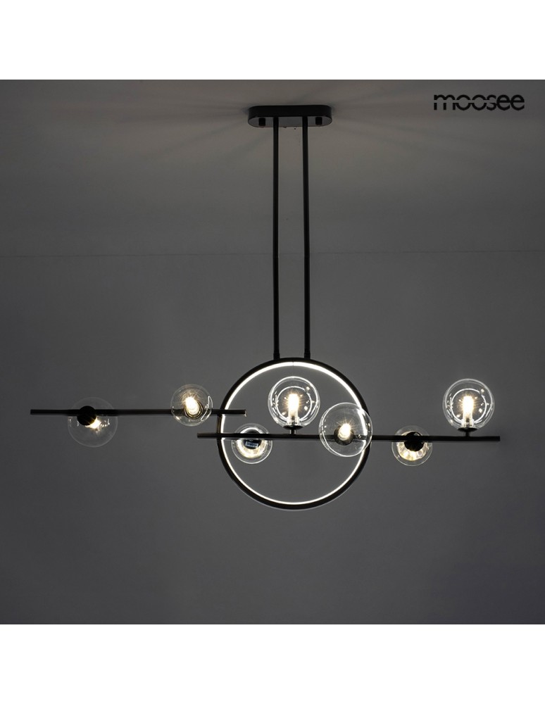 Pendant lamps spheres - MOOSEE pendant lamp ALURE LINE TWIN 90 black (MSE010100346) - product kolory-swiatla.pl 2