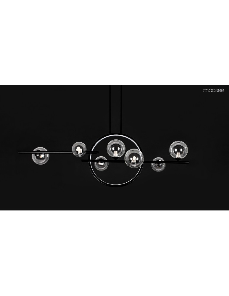 Pendant lamps spheres - MOOSEE pendant lamp ALURE LINE TWIN 90 black (MSE010100346) - product kolory-swiatla.pl 3