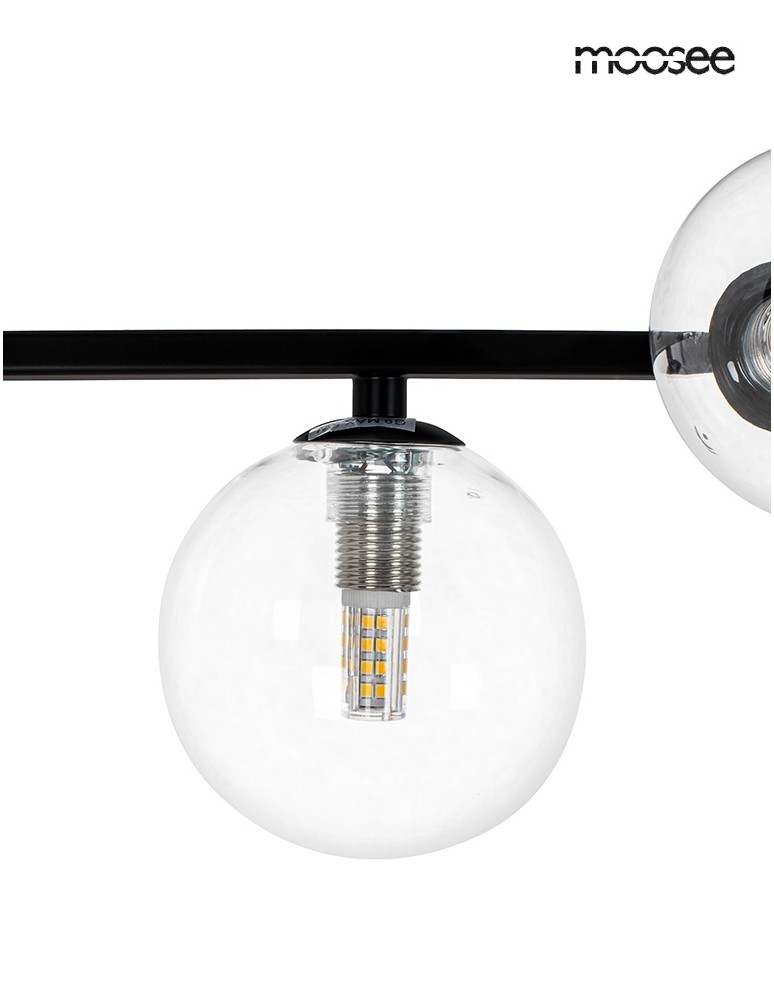 Pendant lamps spheres - MOOSEE pendant lamp ALURE LINE TWIN 90 black (MSE010100346) - product kolory-swiatla.pl 4