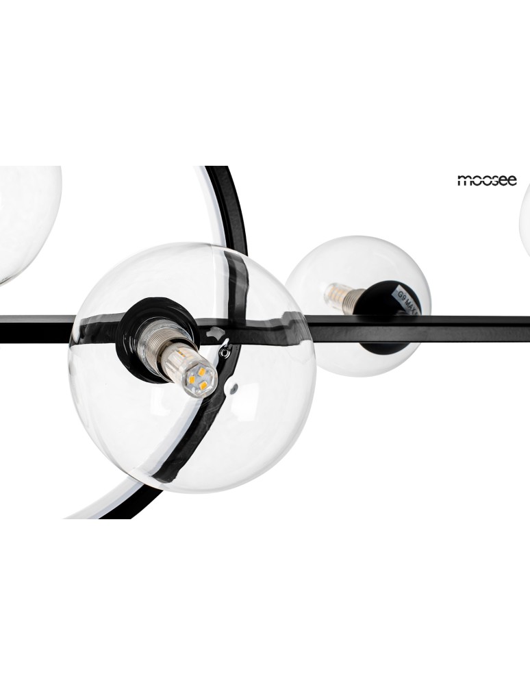Pendant lamps spheres - MOOSEE pendant lamp ALURE LINE TWIN 90 black (MSE010100346) - product kolory-swiatla.pl 5