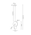 Designer pendant lamps - MOOSEE DISCO silver pendant lamp (MSE010100369) - product 8