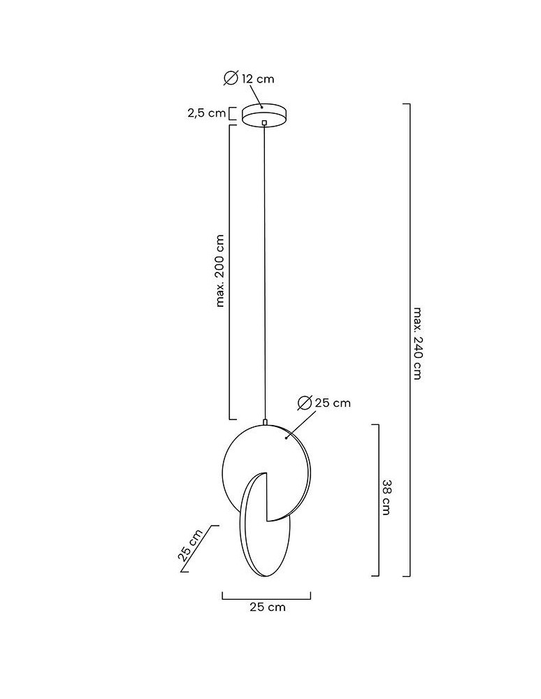 Designer pendant lamps - MOOSEE DISCO silver pendant lamp (MSE010100369) - product kolory-swiatla.pl 8