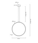 Pendant lamps circles - MOOSEE CIRCULO 60 pendant lamp black (MSE010100372) - product 7