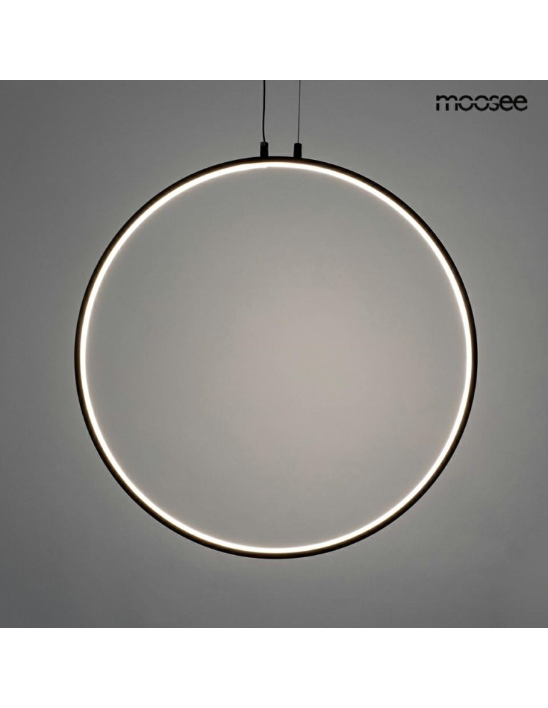 Pendant lamps circles - MOOSEE CIRCULO 80 pendant lamp black (MSE010100373) - product kolory-swiatla.pl 2