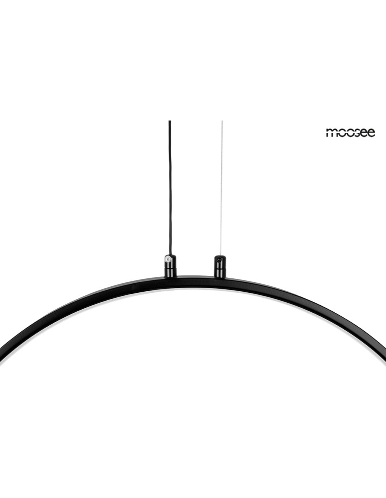 Pendant lamps circles - MOOSEE CIRCULO 80 pendant lamp black (MSE010100373) - product kolory-swiatla.pl 3