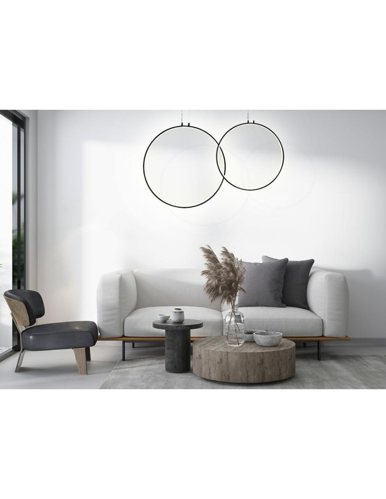 Pendant lamps circles - MOOSEE CIRCULO 80 pendant lamp black (MSE010100373) - product kolory-swiatla.pl 6