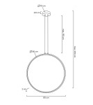 Pendant lamps circles - MOOSEE CIRCULO 80 pendant lamp black (MSE010100373) - product 7