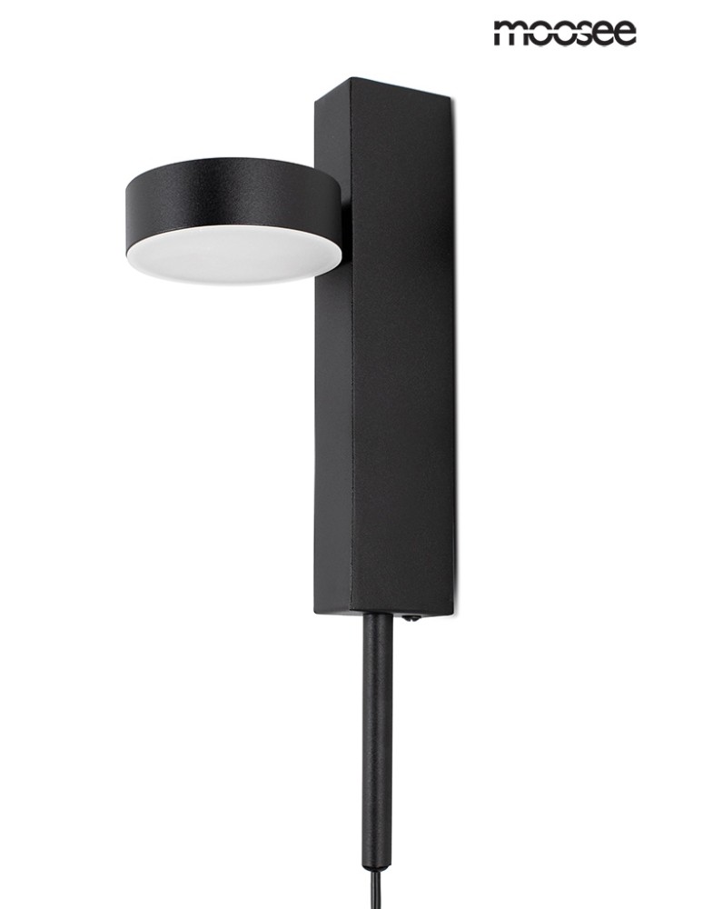 Wall lamps for bedrooms - Moosee MOOSEE CLARID BLACK wall lamp black (MSE010400207) - product kolory-swiatla.pl 5