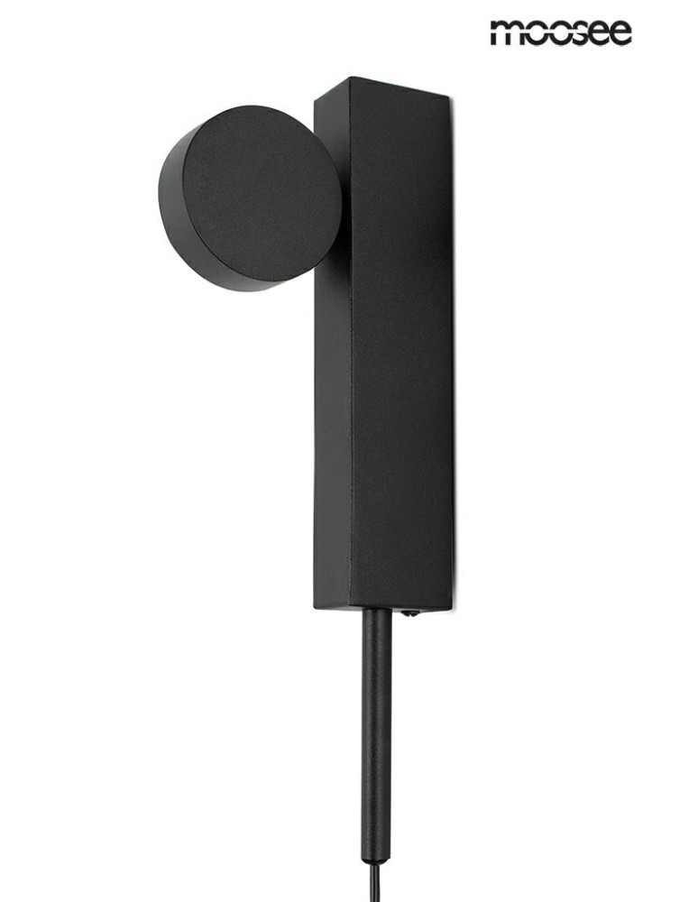 Wall lamps for bedrooms - Moosee MOOSEE CLARID BLACK wall lamp black (MSE010400207) - product kolory-swiatla.pl 8