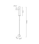 Wall lamps for bedrooms - Moosee MOOSEE CLARID BLACK wall lamp black (MSE010400207) - product 14