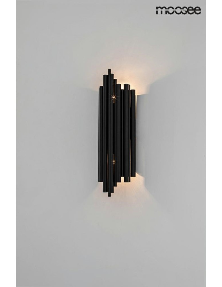 Wall lamps - Moosee MOOSEE HARMONIC BLACK wall lamp black (MSE010400217) - product kolory-swiatla.pl 7