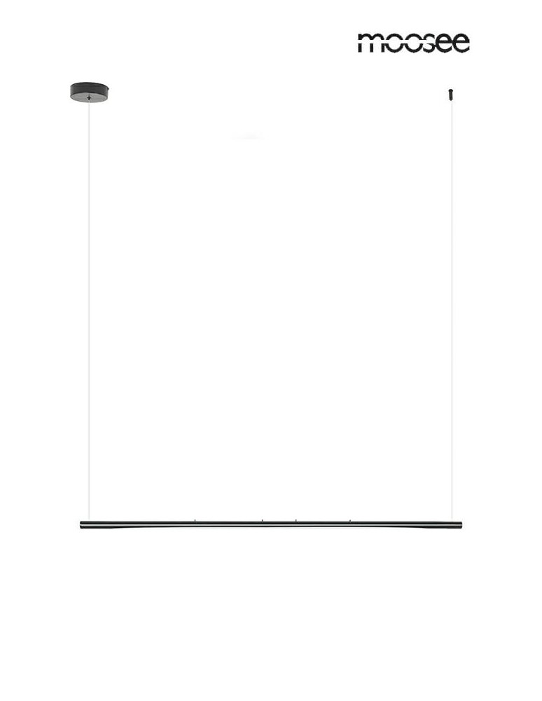 Moosee MOOSEE pendant lamp LAVA black / amber (MSE020100170)
