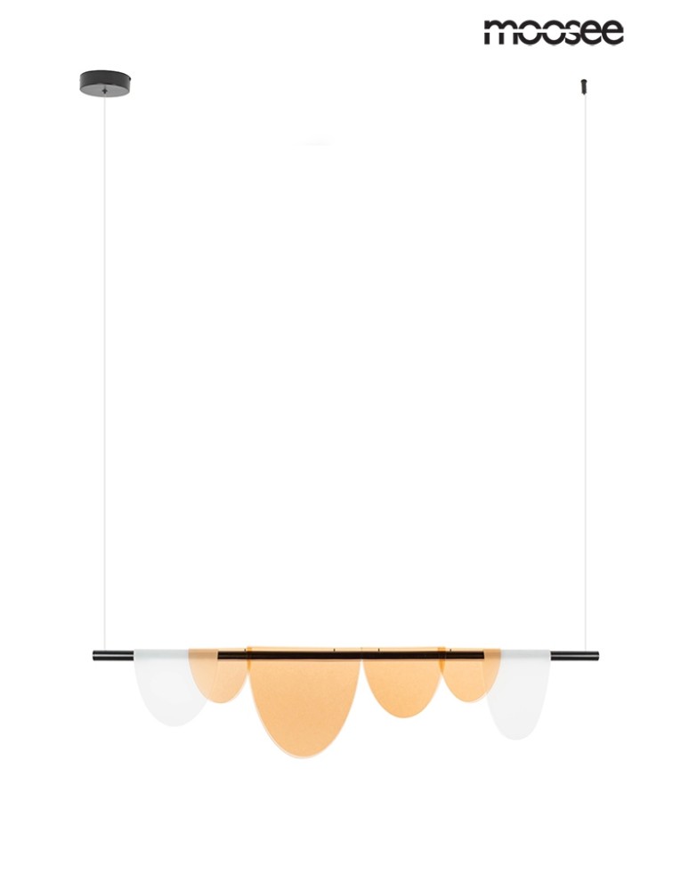 Moosee MOOSEE pendant lamp LAVA black / amber (MSE020100170)