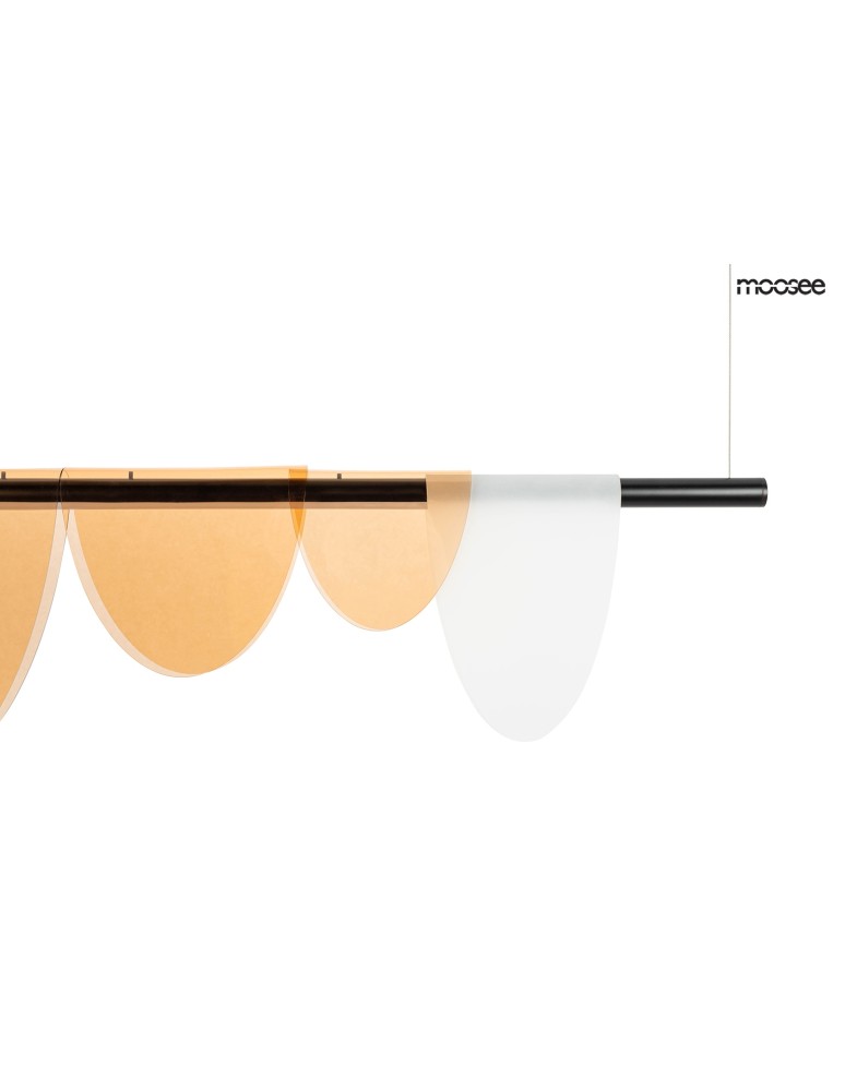 Moosee MOOSEE pendant lamp LAVA black / amber (MSE020100170)