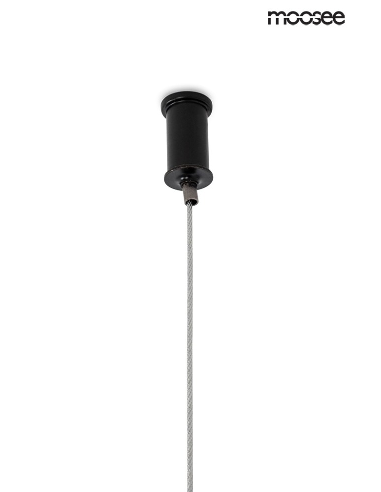 Moosee MOOSEE pendant lamp LAVA black / amber (MSE020100170)