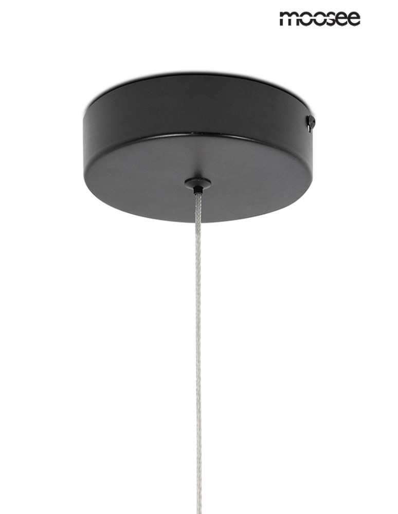 Moosee MOOSEE pendant lamp LAVA black / amber (MSE020100170)