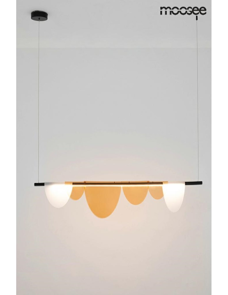 Moosee MOOSEE pendant lamp LAVA black / amber (MSE020100170)
