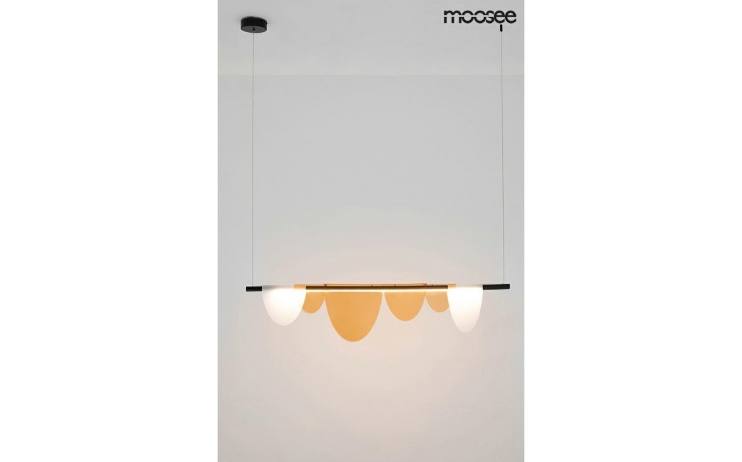 Moosee MOOSEE lampa wisząca LAVA czarna / bursztynowa (MSE020100170)