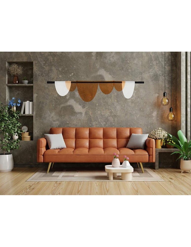 Moosee MOOSEE pendant lamp LAVA black / amber (MSE020100170)