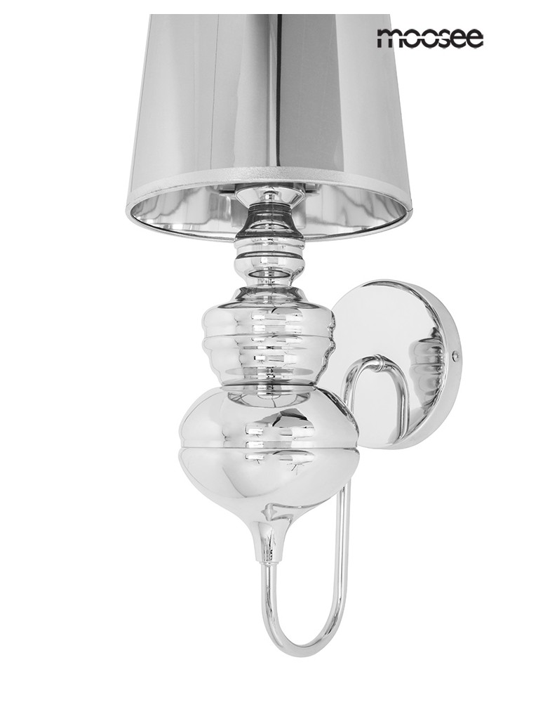 Wall lamps - MOOSEE QUEEN 20 silver wall lamp (MSE010100229) - product kolory-swiatla.pl 2