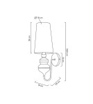Wall lamps - MOOSEE QUEEN 20 silver wall lamp (MSE010100229) - product 8