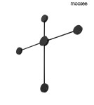 Designer wall lamps - MOOSEE SHADOW 4 wall lamp black (MSE010100245) - product 2