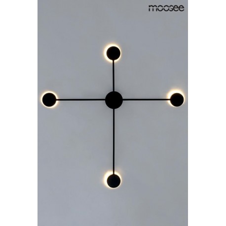 MOOSEE lampa ścienna SHADOW 4 czarna (MSE010100245)